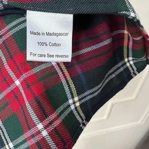 XS Hill House Athena Nap Dress Navy Tartan - Picture 3 of 4